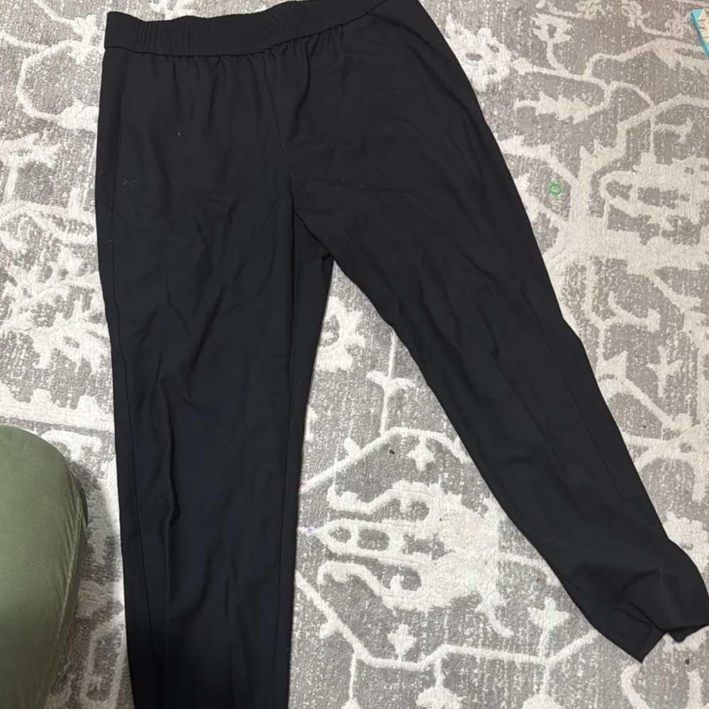Theory Black Tapered Trousers